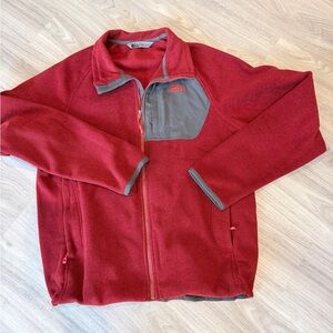REI Red and Gray Fleece Jacket Large Men’s